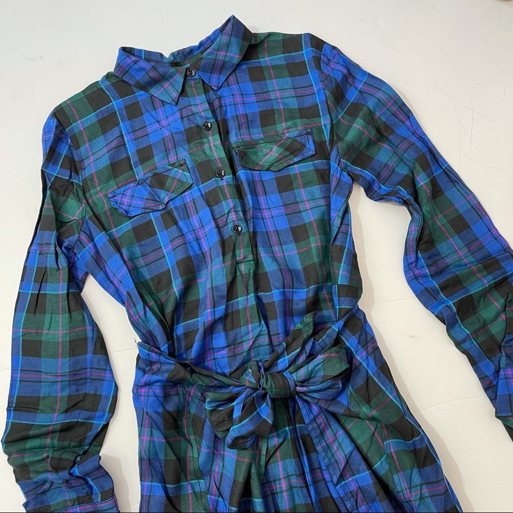 # Highline Collective Wait Tie Long Sleeves Shirt Dress